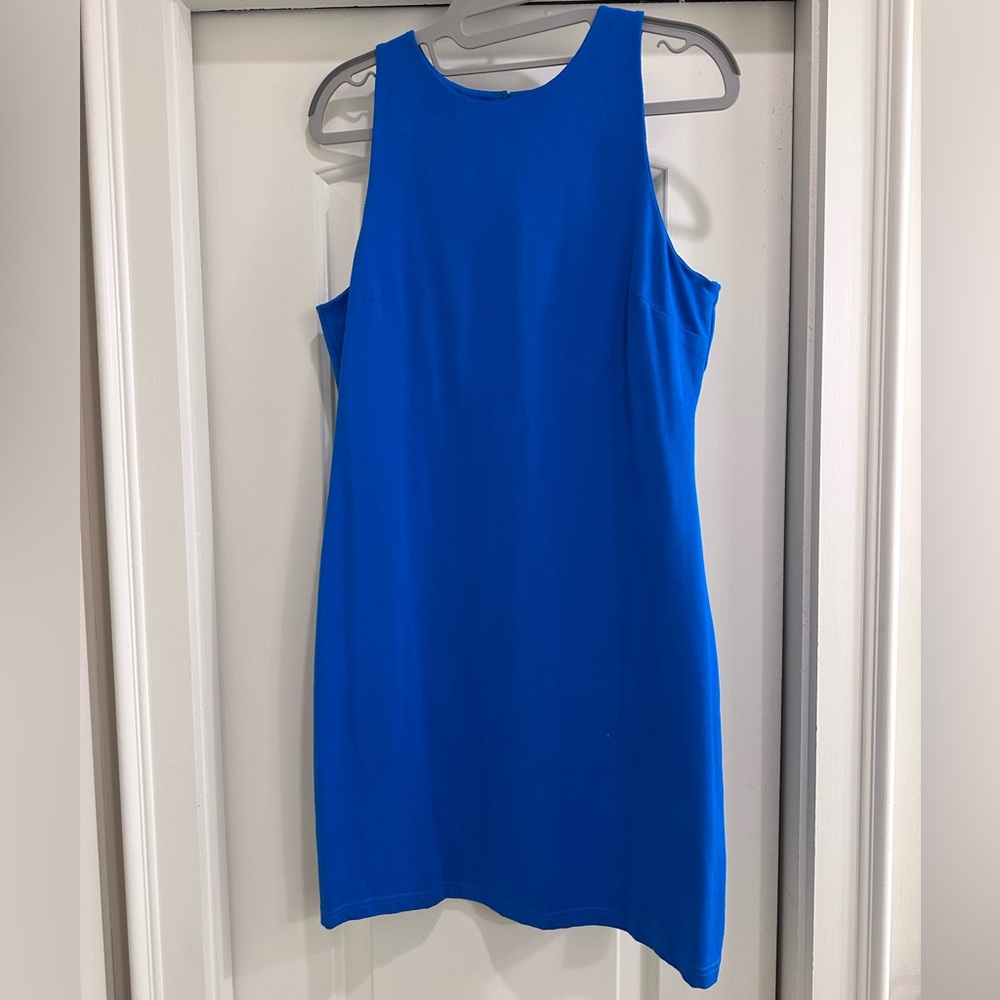 She + Sky Vibrant Blue Mini Dress